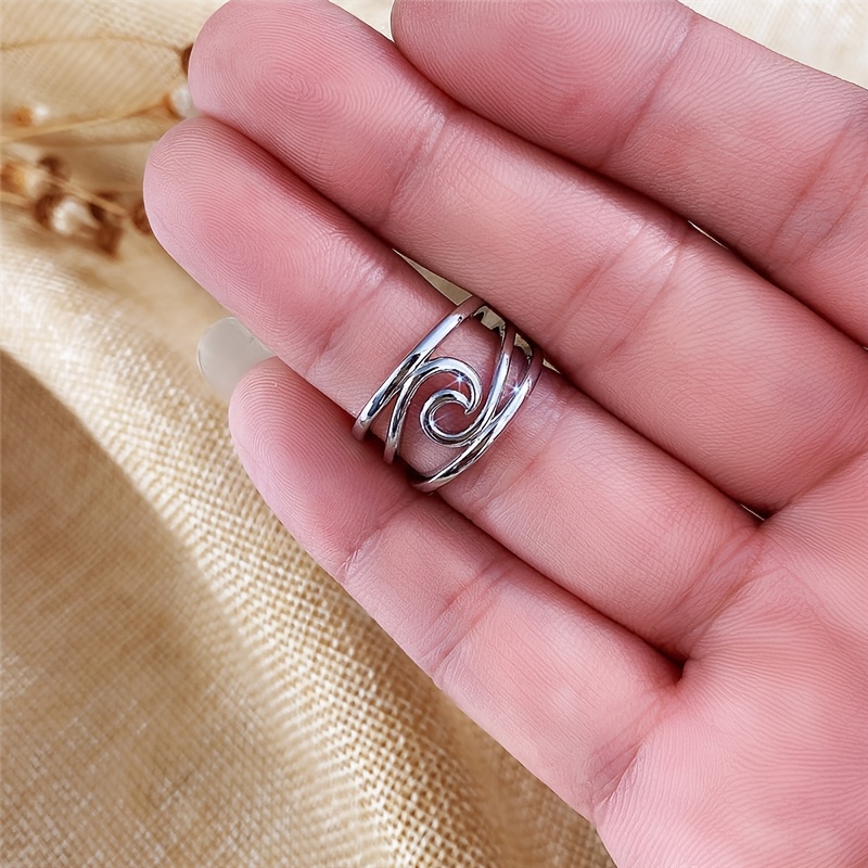 Women's Small Mouse Loop Open-Front Ring, Everyday Fashion